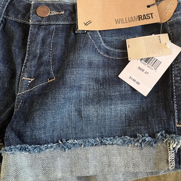 WILLIAM RAST CUFFED SCARLET SHORTS WOMEN'S SIZE 27 - Picture 2 of 13